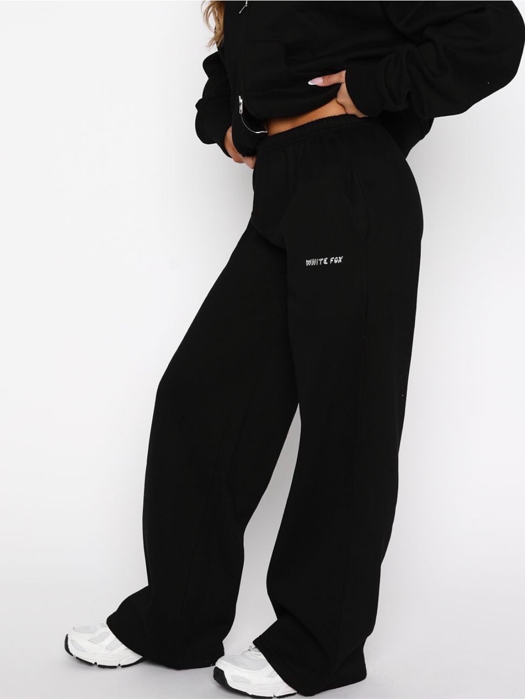 White Fox Test Drive Wide Leg Sweatpants